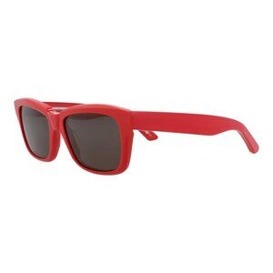 Balenciaga Unisex Square/Rectangle Red Red Grey Fashion Designer Eyewear